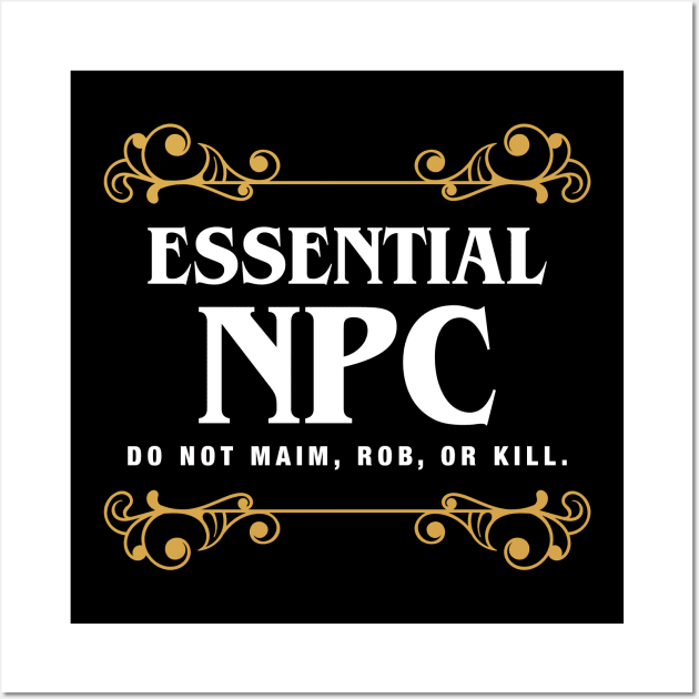 Essential NPC Character Tabletop RPG Addict Wall Art by pixeptional